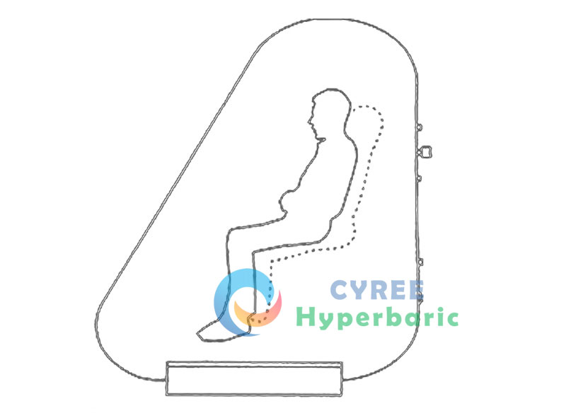 Cámara hiperbárica de oxígeno inflable a la venta Cámara de presión de aire para la longevidad