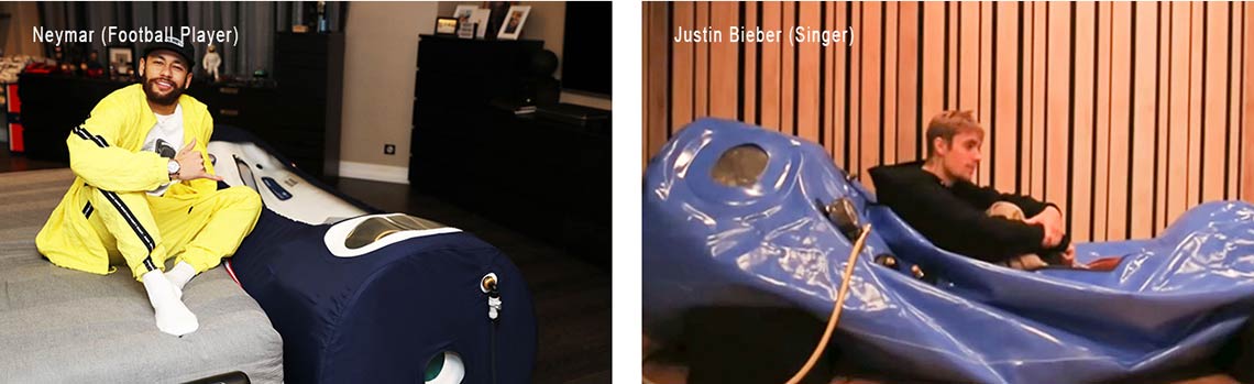 what celebrities are using hyperbaric oxygen therapy?