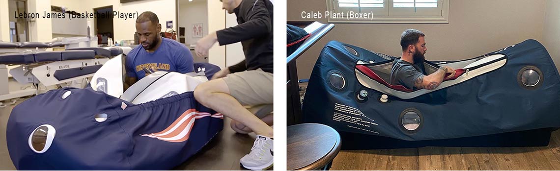 what celebrities are using hyperbaric oxygen?